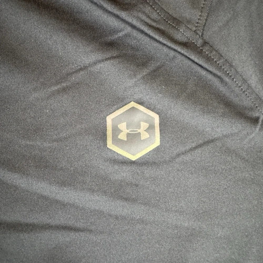 Under Armour UA Rush Shirt Mens Xl  Black HeatGear Celliant Performance Active